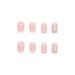 False Nails Enkel Ren Vill bära Armor Crescent White French Side Atmospher Moget Diamond Pulver Genom Hot Explosive Nails_voghion.com