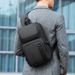 Men's Stylish Crossbody Bag With 14-Inch Laptop Compartment, Durable Oxford Fabric, Minimalist Design For Business & Casual Wear_voghion.com