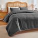 Luxury Solid Color Quilted Bedding Set - Modern Minimalist 3-Piece Comforter Cover With Geometric Design, Multiple Sizes 173-264cm_voghion.com