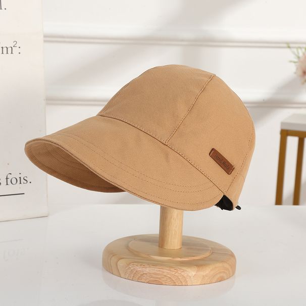 Cappello da sole pieghevole da donna in vendita calda, estivo, da spiaggia, da pescatore, con protezione solare UV, regolabile, in cotone, a tesa larga_voghion.com
