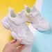 Mädchenschuhe, Jungen 2025 Frühling Herbst Mesh Atmungsaktive mittlere und kleine weiche Sohlen Schulkinder weiße Sportschuhe_voghion.com