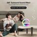 2024 Altoparlante Bluetooth 4 in 1 Lampada da notte colorata Caricatore wireless multifunzionale da 10 W Atmosfera LED Luce notturna RGB Sveglia Lampada da tavolo Bluetooth_voghion.com