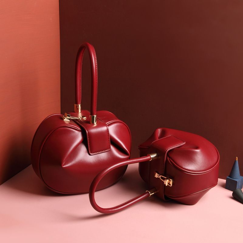 High-End-Leder-Damenta, små Menge Design-Handta, modi Retro-Wan-Tan-Knödel-Wan-Tan-Damenta,_voghion.com