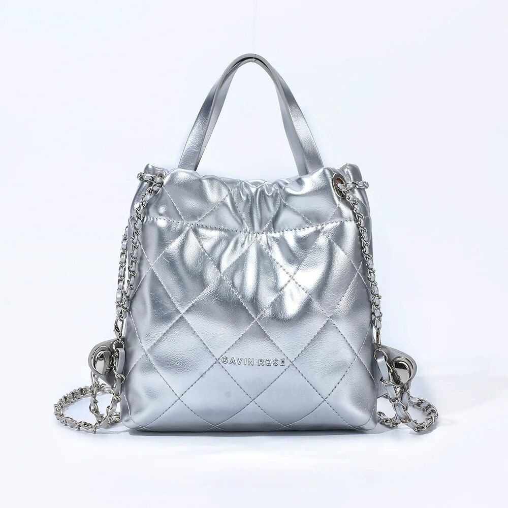 Diamond chain bag shoulder bag women's new leisure fashion trash bag handbag_voghion.com