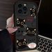 Süße Big Eye Black Cat Handyhülle für iPhone 16 15 14 13 12 11 Pro Max X XS X S Max XR SE 2020 7 8 Plus Stoßfeste Silikonhülle_voghion.com