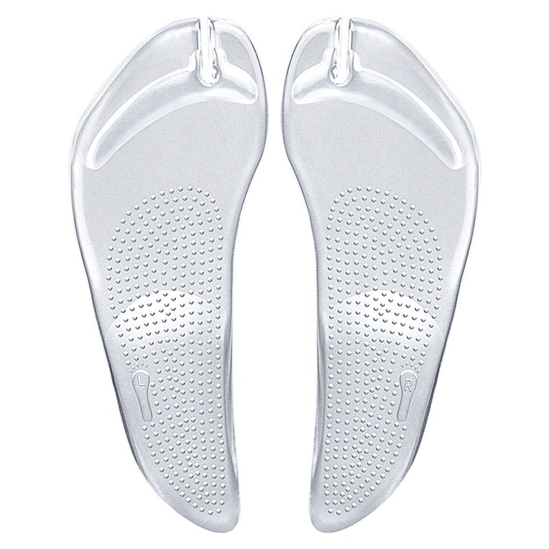Adatto a tutte le stagioni, infradito, ciabatte autoadesive, solette per sandali, supporto dell'arco plantare, suola morbida, antiscivolo, assorbimento degli urti, mezza soletta._voghion.com