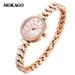 Women's Elegant Minimalist Quartz Watch – Crystal-Accented Dial, Alloy Bracelet, Versatile Style Bracelet Watch Inlaid With Diamonds Quartz Watch_voghion.com