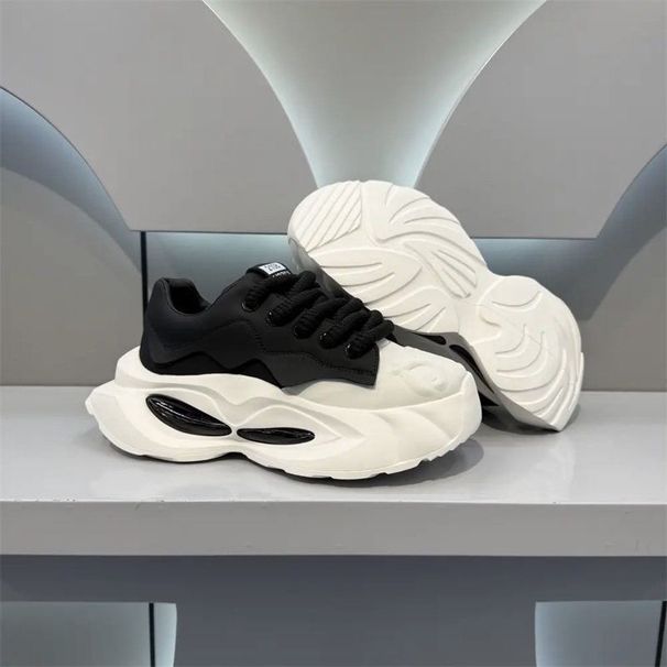 2025 Spring New Thick Sole Air Cushion Height Increasing Sports Dad Men's Comfortable Casual Trendy Shoes_voghion.com