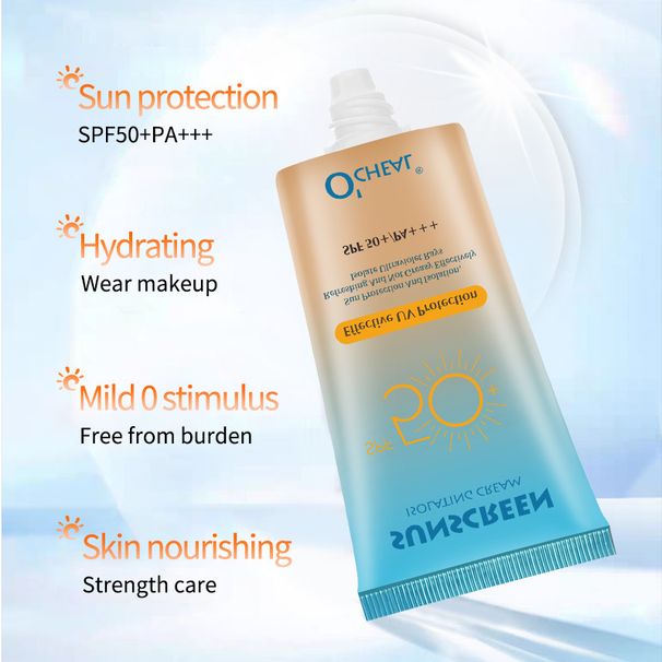 Sunscreen Cream SPF50+++ Outdoor Isolation Waterproof, Sweat Proof And UV Proof Refreshing And Non Greasy_voghion.com