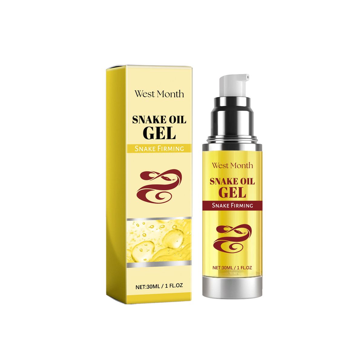 Essenza idratante e nutriente per la cura della pelle del viso all'olio di serpente di West&Month_voghion.com