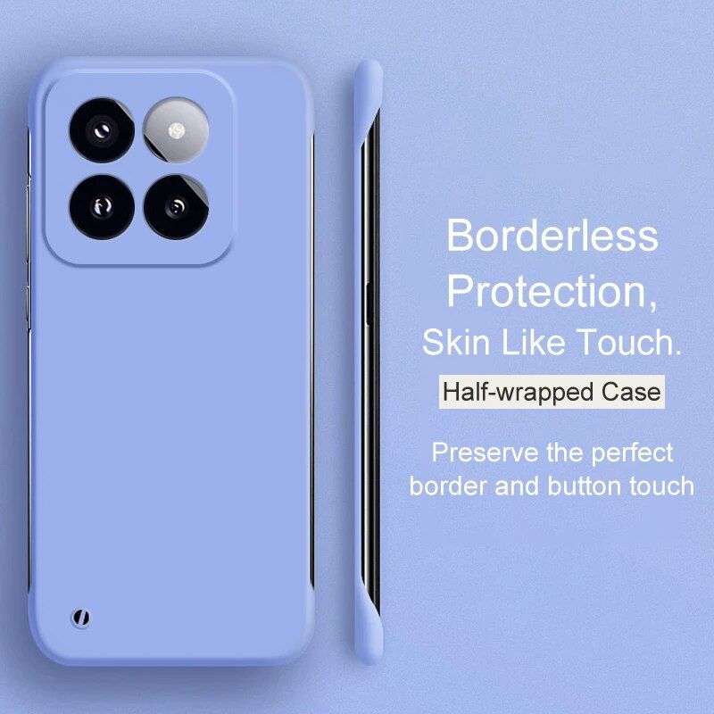 Cady Color Frameless PC Hard Case For Xiaomi Mi 14 13 13T 12 12X 12S 11 11T 11i 11X Pro Lite Ultra Back Cover_voghion.com
