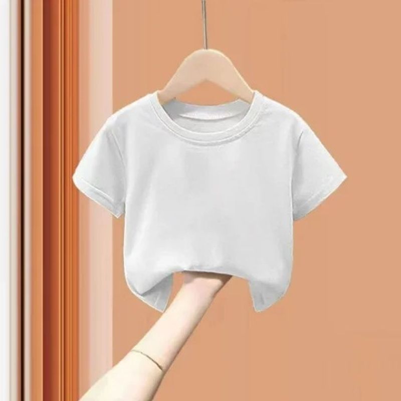 Mother & Kids Children's cotton t-shirt boys summer print new style short-sleeved loose tops handsome t-shirts for middle and large children_voghion.com