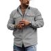 Herren Cordjacke mit Knöpfen, langärmelig, gestreift, lässig, Retro, Doppeltasche, Arbeitsoberteil_voghion.com
