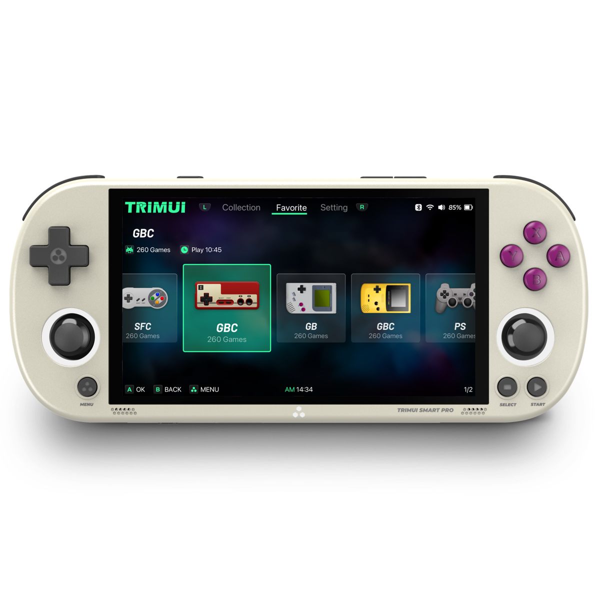 Console di gioco portatile retrò HD TRIMUI SmartPRO da 5 pollici - Emulatore PSP wireless, GBA, gioco multigiocatore, design portatile_voghion.com