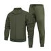 Herren-Freizeit-Sportbekleidungsset, langärmliges Kapuzenpullover-Jogginghose (Schwarz, Grau, Armeegrün, Khaki), bequemes, stylisches zweiteiliges Outfit für Herbst/Winter_voghion.com