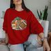 Christmas Women's clothing New velvet off-shoulder sweatshirt Thanksgiving pumpkin print off-shoulder round neck sweatshirt long-sleeved T-shirt_voghion.com