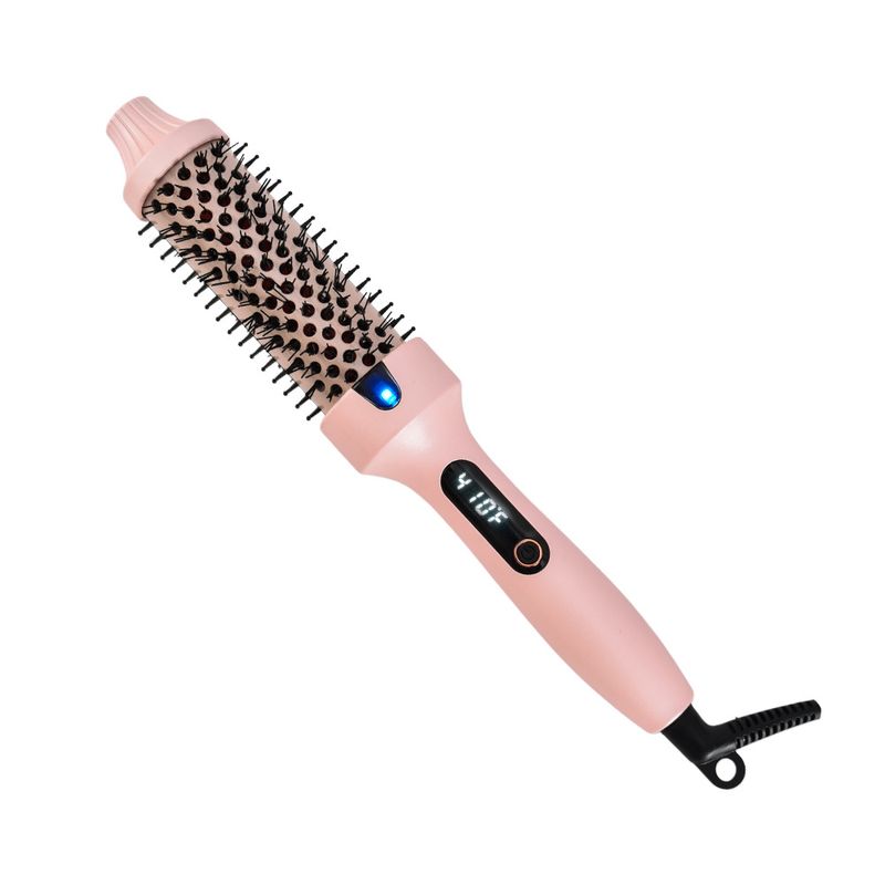 Arricciacapelli elettrico a pettine soffice, ferro arricciacapelli da 38 mm, pettine per capelli lisci e multifunzione, piastra per capelli due in uno, ferro arricciacapelli a doppio scopo._voghion.com