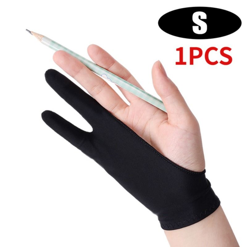 4-1Pcs Anti-Touch Zwei-Finger-Hand Malerei Handschuhe Für IPad Tablet Digital Board Bildschirm Zeichnung Anti-fouling Handschuh_voghion.com