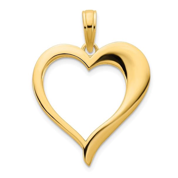 14k Open Heart Pendant_voghion.com