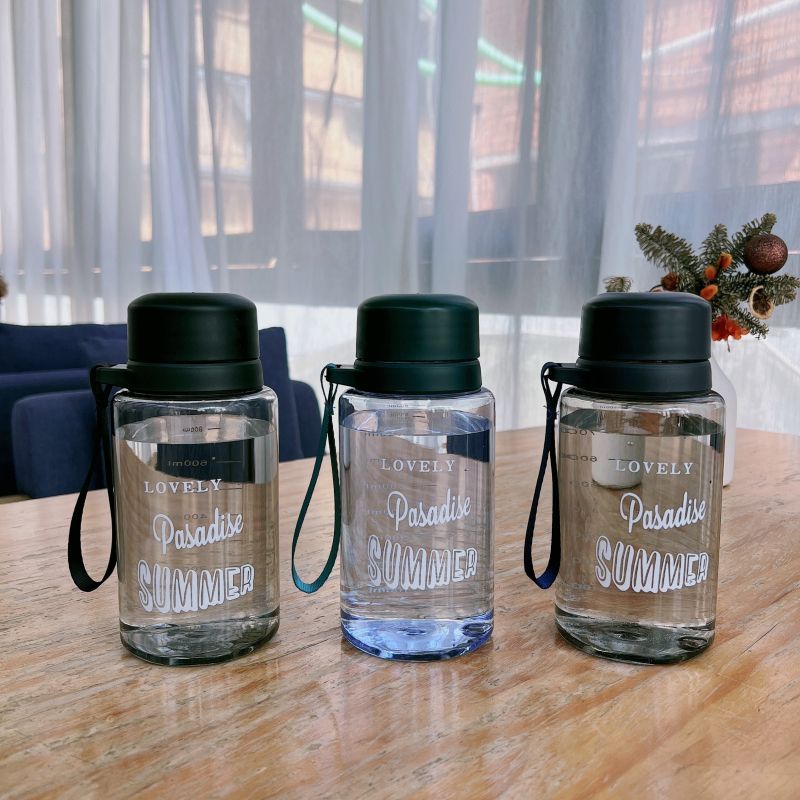 Water Bottle Anti-drop Large Capacity Plastic High Temperature Resistant Unisex Student Portable Simple Tea With Filter_voghion.com