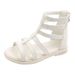 Girls' Sandals 2024 Summer New Soft Sole Girl Princess Little Children's Fashionable Roman Shoes_voghion.com