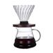 Set per macchina da caffè a forma di nuvola - Macchina per caffè americano con supporto in legno e caraffa in vetro (kit filtro resistente al calore da 350 ml per preparazioni speciali)_voghion.com