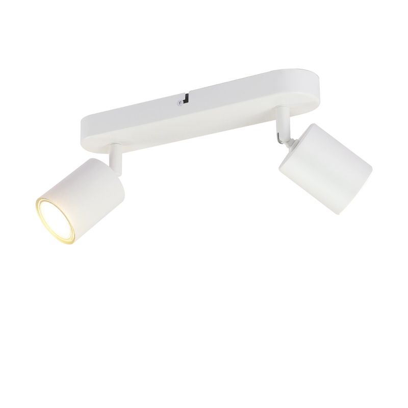 LED Deckenlampe Deckenstrahler Schwarz - 2 Flammig Deckenspots GU10 Moderne Deckenleuchte Schwenkbar Design Wandstrahler Für Wohnzimmer Schlafzimmer_voghion.com