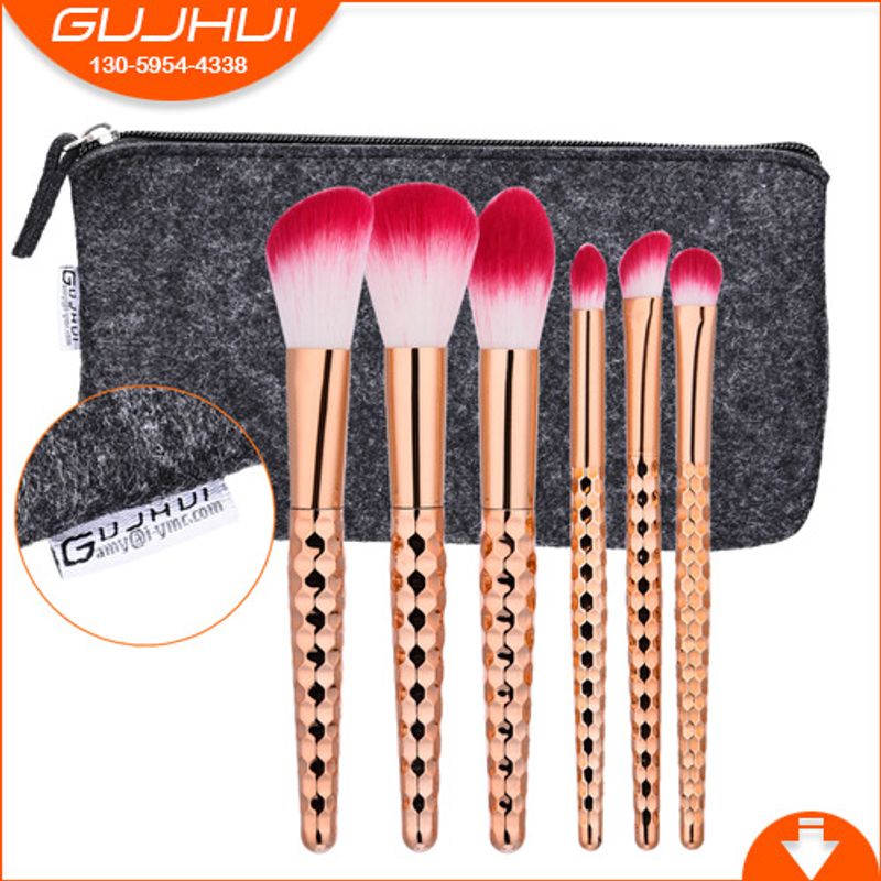 6-teiliges Make-up-Pinsel-Set, Make-up-Tools, Make-up, Beauty-Zubehör, Honeycomb GUJHUI Yuncai_voghion.com
