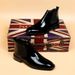 Chelsea Boots Men's Glossy Leather Boots Small Square Head Short Boots High Top Business Leather Shoes Patent Leather Men's Boots_voghion.com