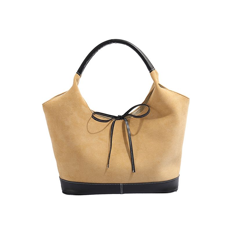 Borsa a tracolla in pelle scamosciata per le donne, autunno e inverno 2024, nuova borsa a mano alla moda_voghion.com