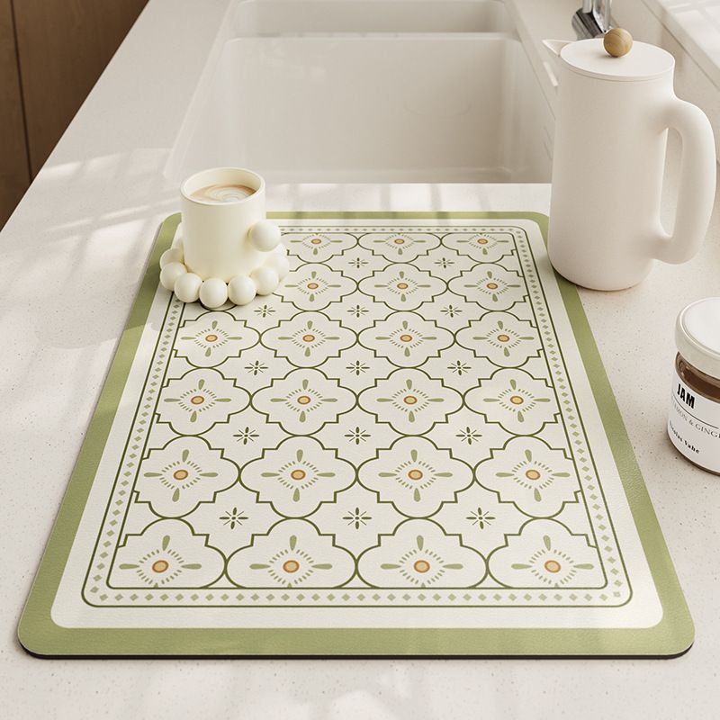 Tapete de luxo para máquina de café de diatomita - superabsorvente e resistente ao calor para bancadas e mesas de jantar_voghion.com
