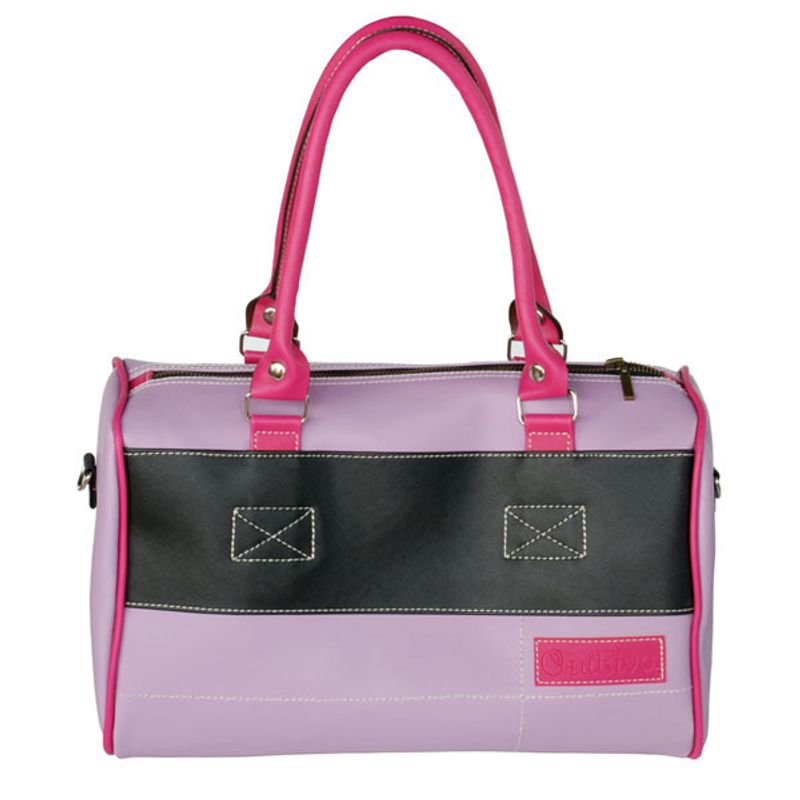 [Charming Fragrance] Onitiva Leatherette Double Handle Satchel Bag Handbag Purse_voghion.com