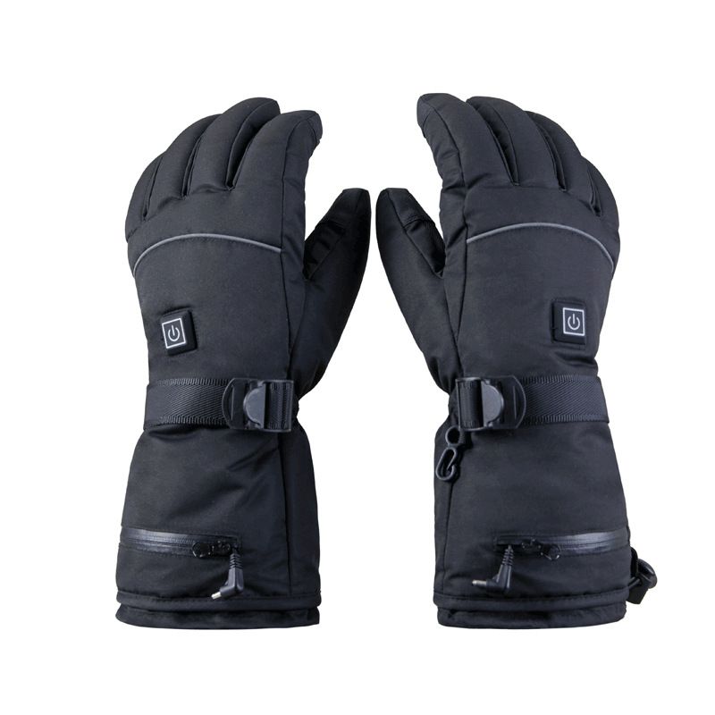 Cycling Gloves Thickened Outdoor Warm Heating Gloves Fleece-lined Warm Cycling Temperature Control Touch Screen Anti-freezing Heating Ski Gloves_voghion.com