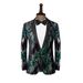 Herrenbekleidung Herrenanzugjacke mit Pailletten im britischen Stil für Host-Laufsteg-Kleidung, Tanz, Sänger, Bar, Performance-Kleidung_voghion.com