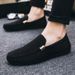 Unbeatable Quality 2024 Summer Cloth Bean Casual Korean Edition Trendy Lazy One Step Canvas Size 45 Men's Shoes_voghion.com