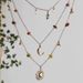 Set di collane a strati celestiali color oro per donna, collana con ciondolo sole, luna e stella con perline in pietra naturale, gioielli con dichiarazione di astrologia boho_voghion.com