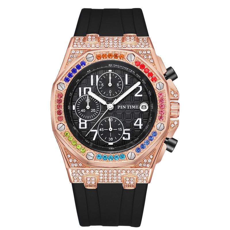  Luxury Cool Unique Diamond Watches Men Wrist Chronograph Quartz Bling Hip Hop Iced Out Watch_voghion.com