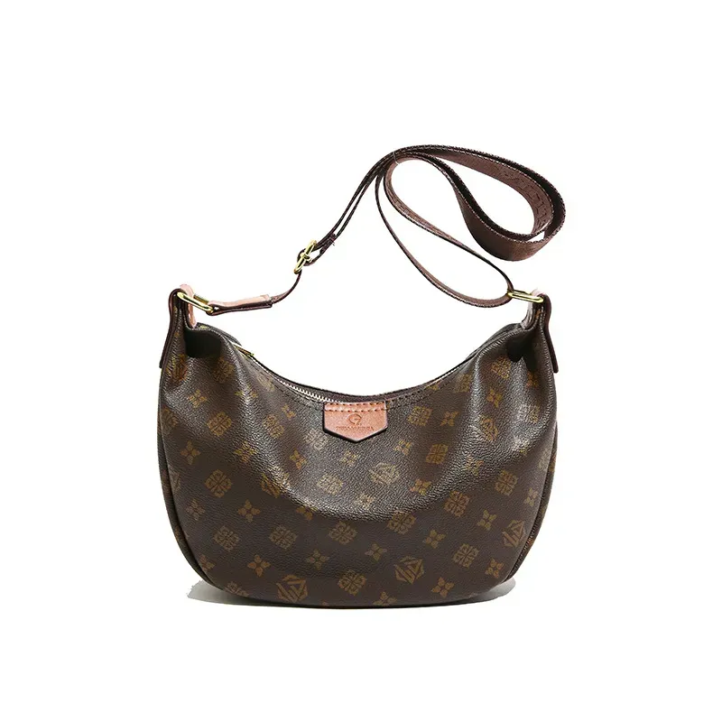Borse di lusso firmate per donna, nuovo modello stampato, borsa a tracolla singola classica alla moda, borsa hobo da donna con tracolla diagonale incrociata_voghion.com