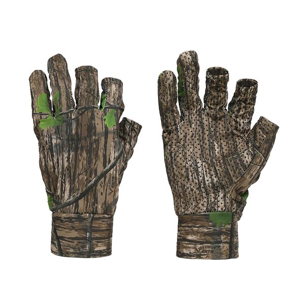 Gants de chasse camouflage LOOGU - Légers, respirants et antidérapants pour la chasse, la pêche, l'observation des oiseaux et la photographie (écorce d'arbre, herbe)_voghion.com