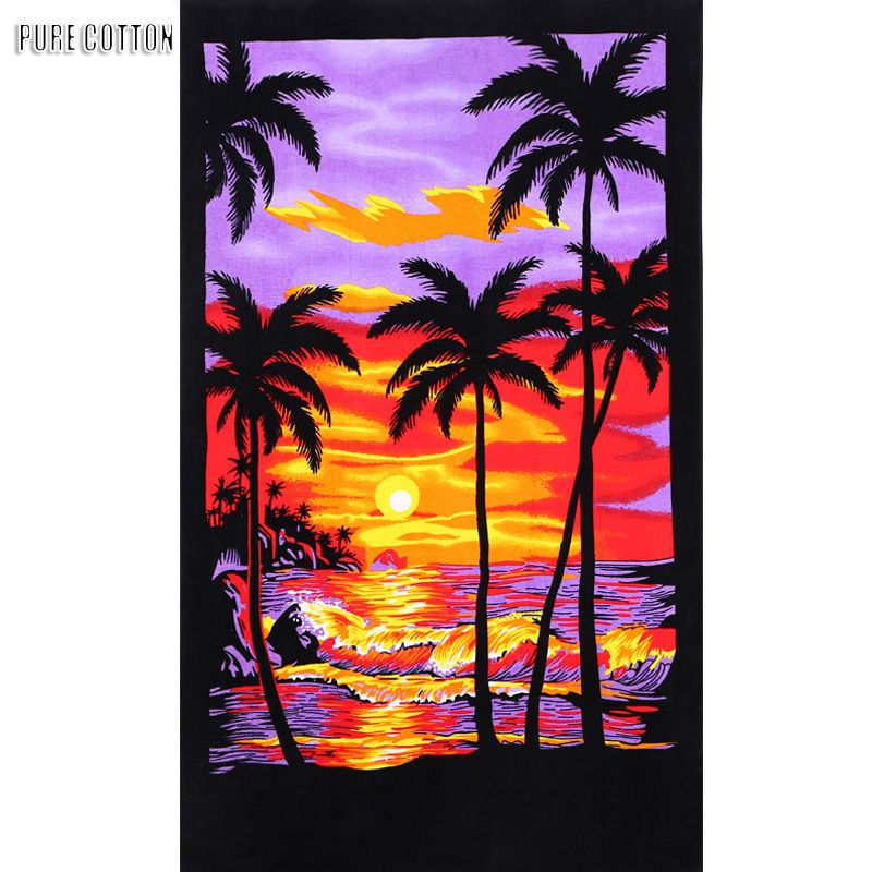 Toalhas de banho extra longas, toalha de banho estilo havaiano, mais vendida, tapete de praia de algodão, 180 x 105 cm_voghion.com