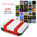 Console per videogiochi 620 Home TV Double Play Nostalgic MINI Wireless Rosso e Bianco Macchina NES_voghion.com