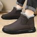 Winter Snow With Fleece Lining, Thickened Versatile Shoes, Cold-Proof And Warm Men's, Large Size Waterproof Cotton_voghion.com