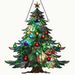 Weihnachtsbaum-Sonnenfänger – Acryl-Fensterbehang und Wandkunst-Dekoration_voghion.com