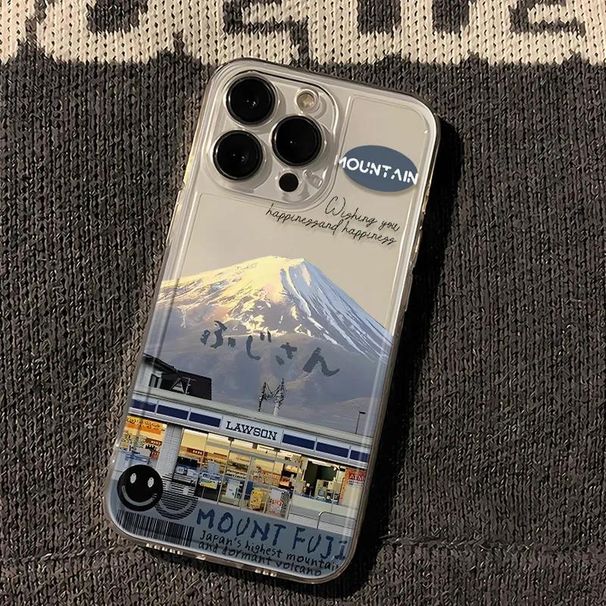 Beautiful Mount Fuji Suitable For IPhone 16 Pro Max Phone IPhone 15 Niche 14 Light 13 Soft Case 12/78p_voghion.com