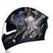 Double lens motorcycle helmet Men's trail running helmet Electric women's winter full cover hat full helmet_voghion.com