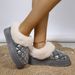 New platform casual slip-on snow boots warm low-top furry boots_voghion.com