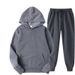 Trendy Solid Color Hoodie & Drawstring Jogger Pants Set - Casual Two-Piece Outfit For Men & Women (Multiple Colors & Sizes Available)_voghion.com