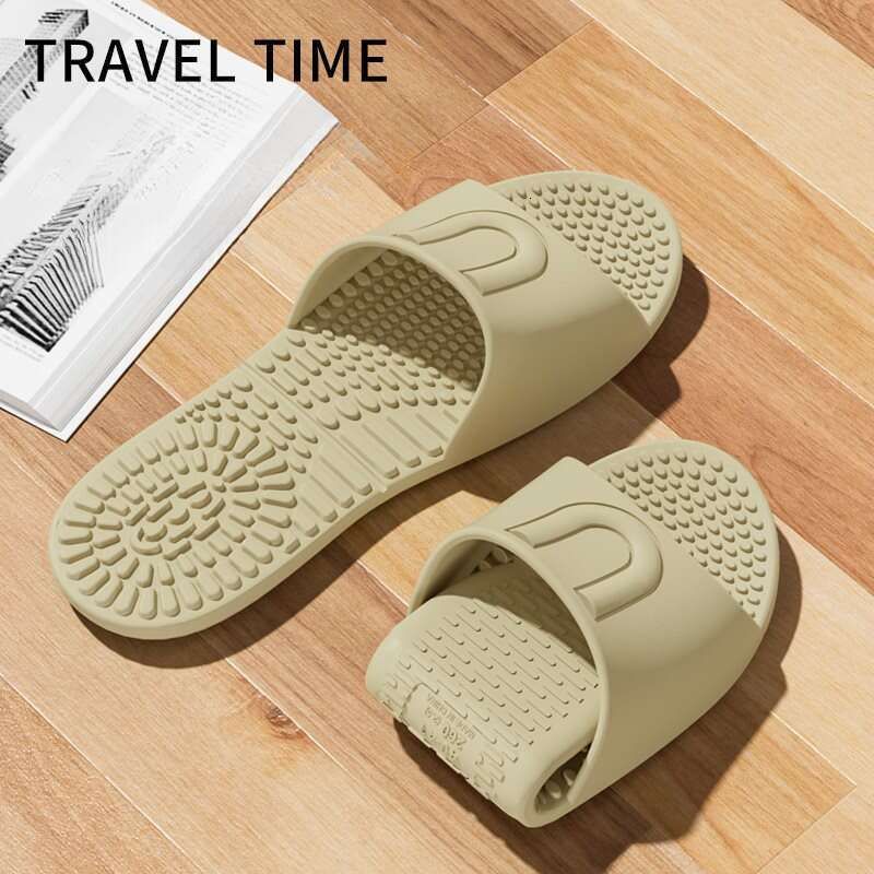 Travel Foldable Slippers Business Trip Disposable Hotel Bath Lightweight Non-Slip Portable Sandals For Men And Women_voghion.com