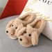 2021 Autumn Winter Cute Cartoon Cotton For Men And Women Indoor Warm Teddy Dog Slippers Full Coverage Thick Sole_voghion.com