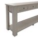 TREXM Console Table/Sofa Table With Storage Drawers And Bottom Shelf For Entryway Hallway (Gray Wash)_voghion.com